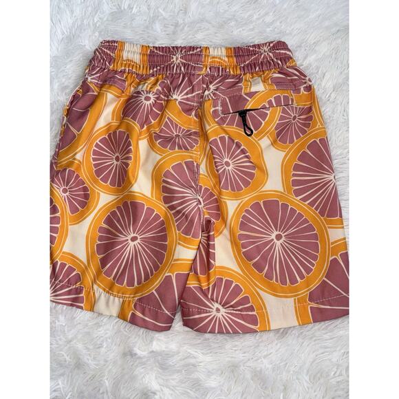 First Wave boys sz. 4/5 grapefruit design swim trunks. Adorable, grt. shape - Picture 5 of 5